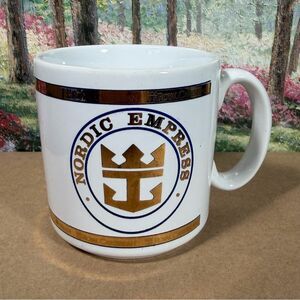 Royal Caribbean Nordic Empress of the Seas Coffee Tea Mug 24K Gold Design